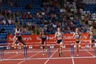 Perri Shakes Drayton winning the 400 metres hurdles at the Sainsbury's British Championships, Birmingham.